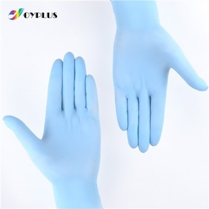 قفازات النتريل الأزرق